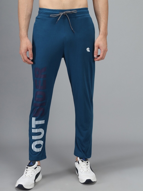 

Gallus Men Blue Printed Cotton Track Pants