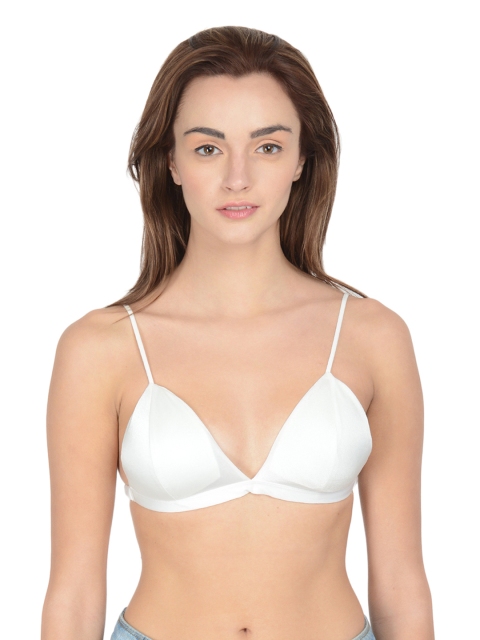 

Da Intimo White Medium-Coverage Bralette DI-780