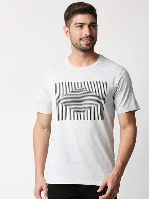 

Lee Cooper Men Grey Printed Slim Fit T-shirt