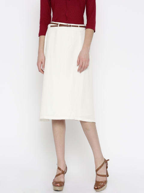 

Vero Moda White Flared Skirt