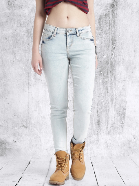 

Roadster Women Blue Skinny Heavy Wash Stretchable Jeans