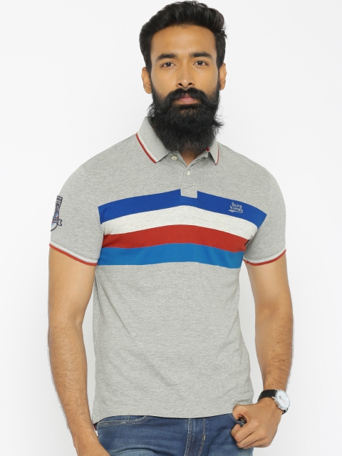 

Being Human Clothing Grey Striped T-shirt
