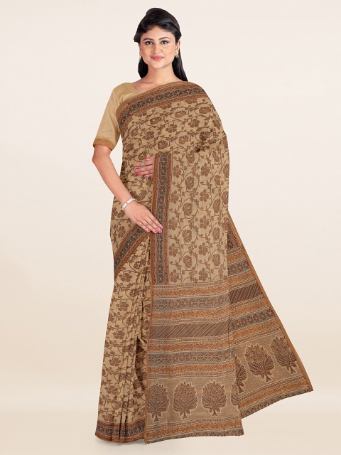 

Pothys Beige Floral Saree