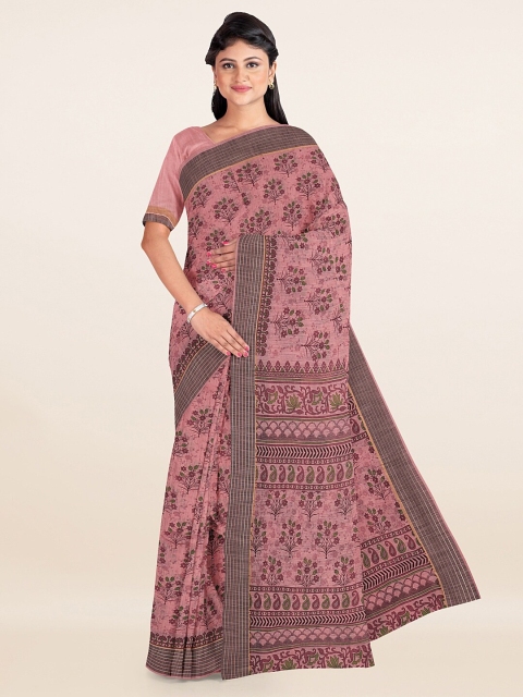 

Pothys Mauve Floral Printed Saree
