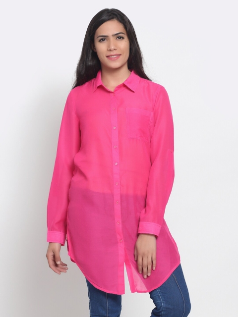 

NoBarr Pink Shirt Style Top