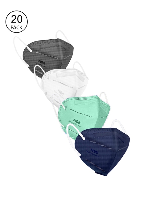 

Swiss Design Unisex Pack Of 20 Assorted 5-Layer Anti-Pollution N95 Masks
