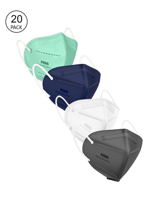 

Swiss Design Pack Of 20 Assorted 5-Ply Disposable Anti-Pollution N95 Outdoor Masks