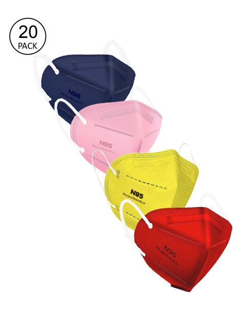 

Swiss Design Unisex Pack Of 20 Assorted 5-Ply Anti-Pollution N95 Masks