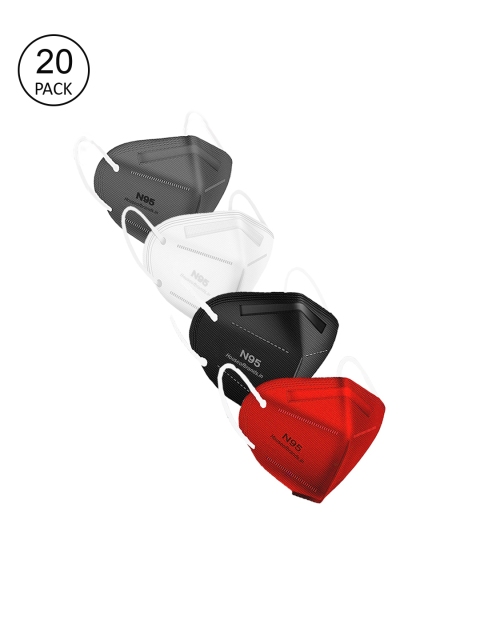 

Swiss Design Unisex Pack Of 20 Assorted 5-Layer Anti-Pollution N95 Masks