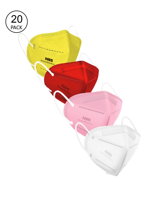 

Swiss Design Unisex Pack Of 20 Assorted 5- Ply Reusable N95 Outdoor Mask