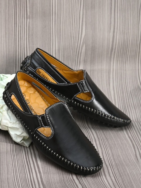 

Sir Corbett Men Black Shoe-Style Sandals