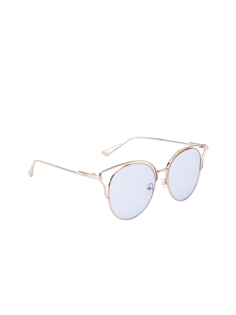 

Ted Smith Women Blue Solid UV Protected Cateye Sunglasses TSP-874S_BLU