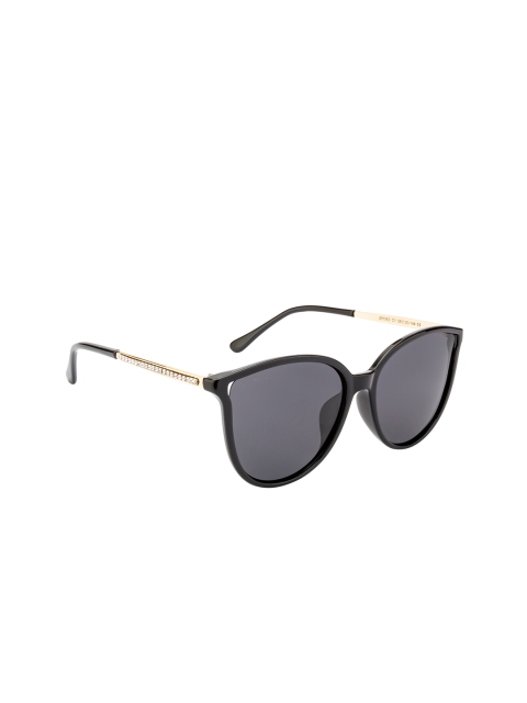 

Ted Smith Women Grey Lens & Black Cateye Sunglasses with Polarised Lens-TSP-201953_C1