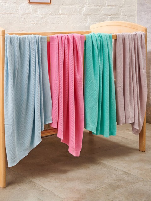 

GREENDIGO Purple & Green AC Room 400 GSM Single Bed Blanket