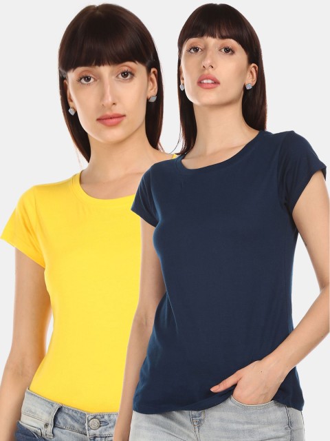 

Sugr Women Assorted 2 Extended Sleeves T-shirt