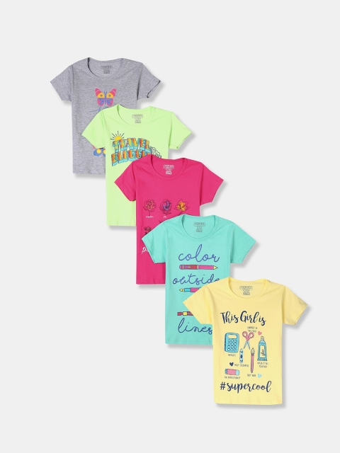 

Cherokee Girls Assorted Printed 5 Printed T-shirt