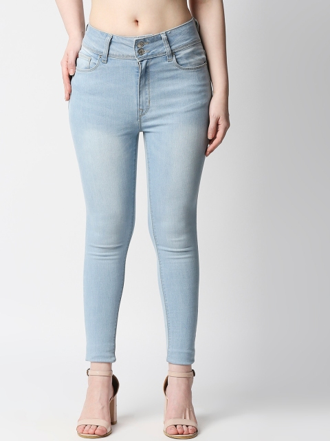 

Lee Cooper Women Blue Skinny Fit High-Rise Heavy Fade Stretchable Jeans