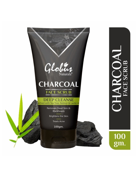 

Globus naturals Charcoal Detoxifying Exfoliation, Anti-acne & Pimples, Blackhead Removal Combo Kit, Black