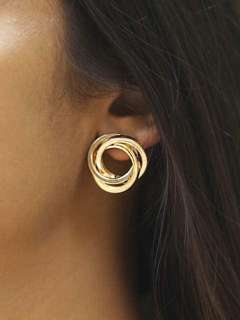 

Ayesha Gold-Plated Contemporary Studs Earrings