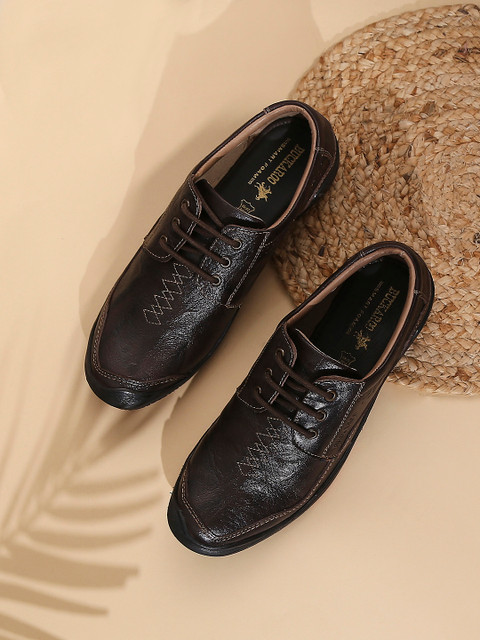 

Buckaroo Men Brown Genuine Leather Boat Shoes