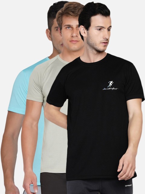 

ARMISTO Men Black 3 Dri-FIT Training or Gym T-shirt