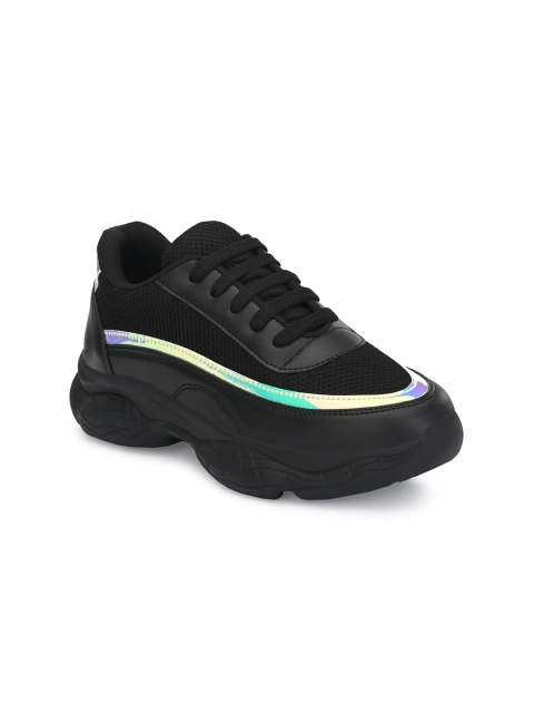 

HASTEN Women Black Colourblocked Sneakers