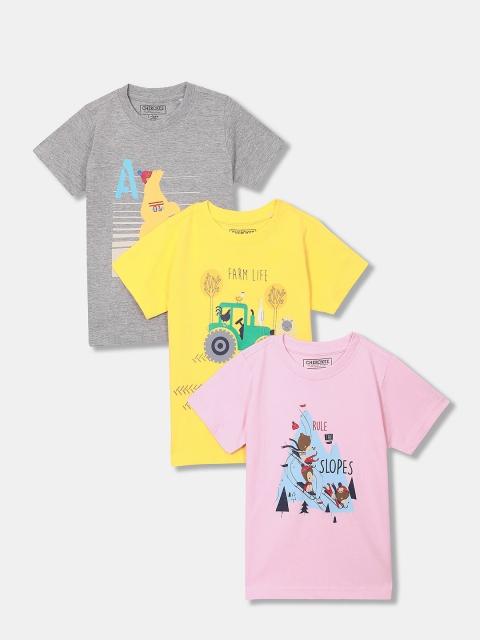 

Cherokee Boys Pack Of 3 Printed T-shirts, Assorted
