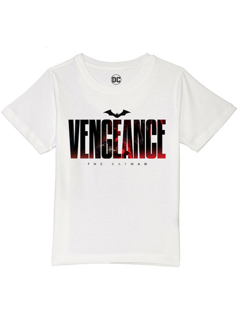 

DC by Wear Your Mind Boys White Batman Raw Edge T-shirt