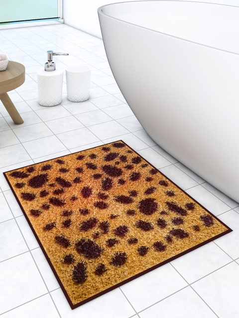

Athom Trendz Brown & Black Printed Anti-Skid Doormats