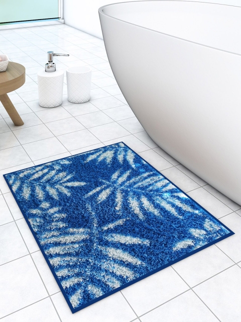 

Athom Trendz Blue & White Printed Anti-Skid Doormats