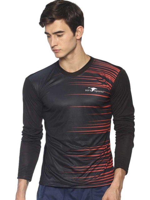 

HPS Sports Men Black T-shirt