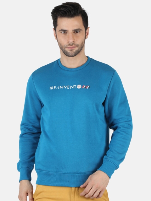 

Monte Carlo Men Blue Solid Cotton Sweatshirt