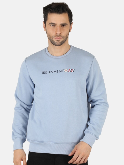 

Monte Carlo Men Blue Solid Cotton Sweatshirt