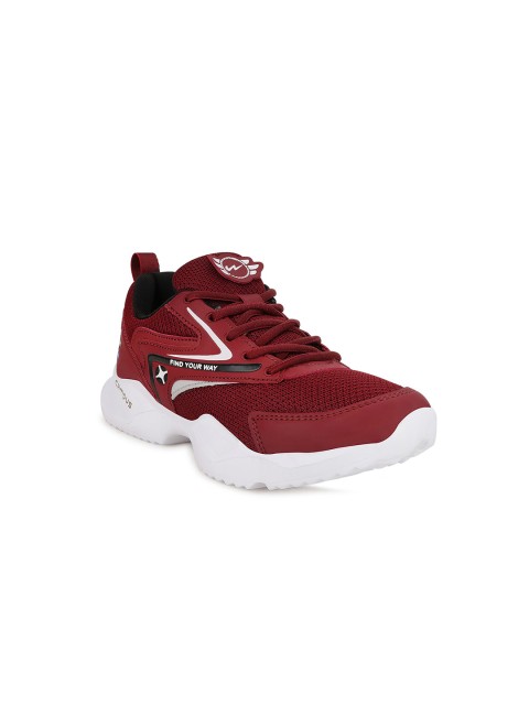 

Campus Kids Maroon Mesh Running Shoes