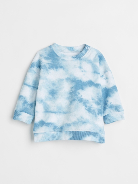 

H&M Boys Blue & White Cotton Sweatshirt