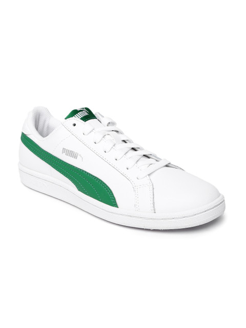 

Puma Men White Smash Genuine Leather Sneakers