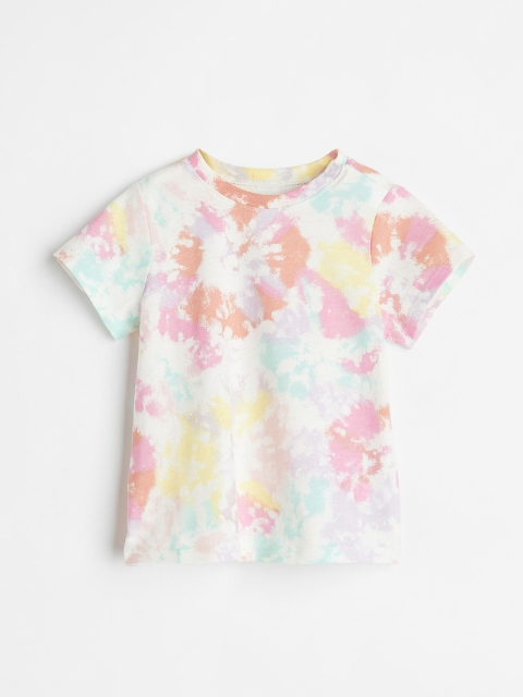 

H&M Girls White Printed T-shirt