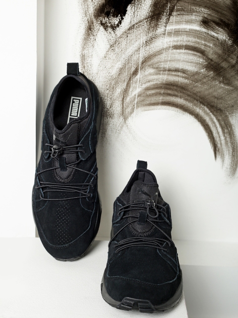 

Puma Men Black Blaze of Glory Soft Leather Sneakers