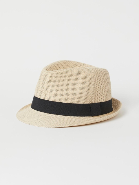 

H&M Men Beige Straw Hat