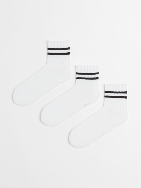 

H&M Boys White 3-Pack Sports Socks