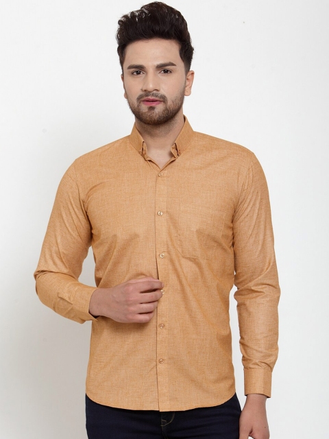 

JAINISH Men Rust Smart Slim Fit Formal Shirt