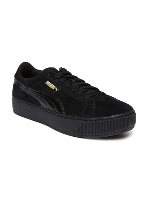 

Puma Women Black Vikky Platform Sneakers