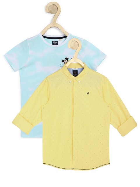 

Allen Solly Junior Boys Yellow Casual Shirt