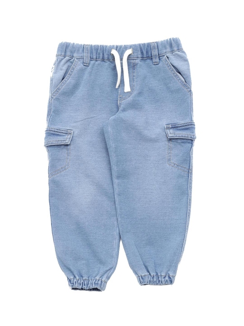 

Lil Lollipop Kids Blue Jogger Light Fade Pure Cotton Jogger Jeans