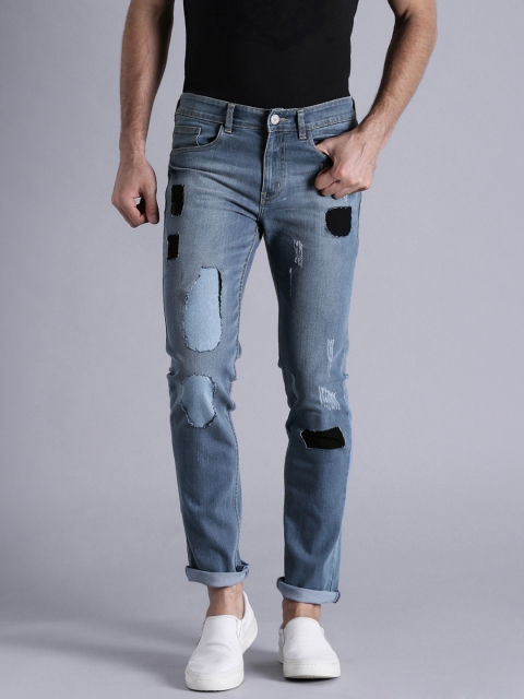 

Kook N Keech Men Blue Regular Fit Highly Distressed Stretchable Jeans