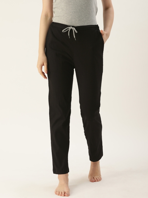 

Kryptic Women Black Solid Lounge Pants