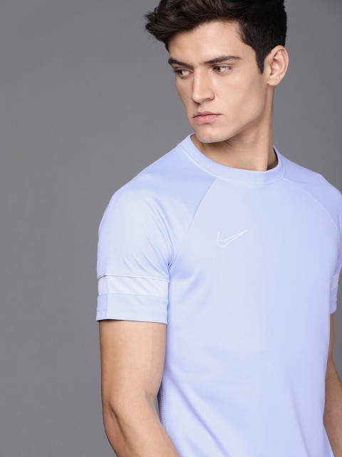 

Nike Men Purple Brand Logo Printed AS M ACD 21 Raglan Sleeves T-shirt