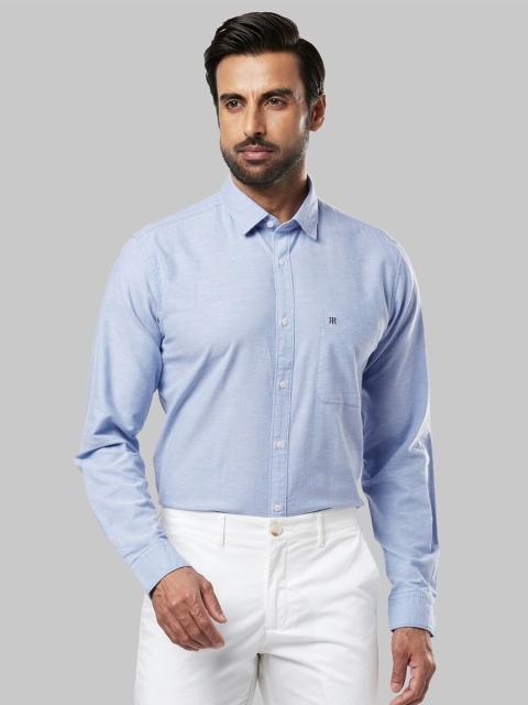 

Raymond Men Blue Slim Fit Cotton Casual Shirt