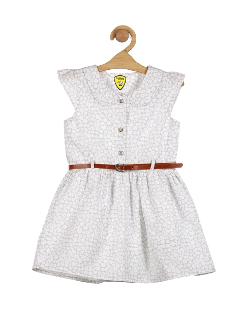 

Lil Lollipop Girls Printed Grey Dress