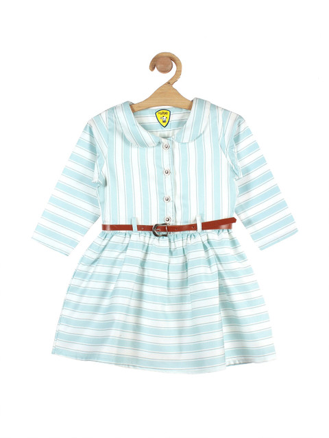 

Lil Lollipop Girls Blue Striped Dress